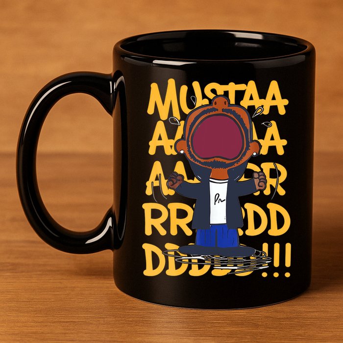 Mustard Meme 11oz C Handle Ceramic Mug