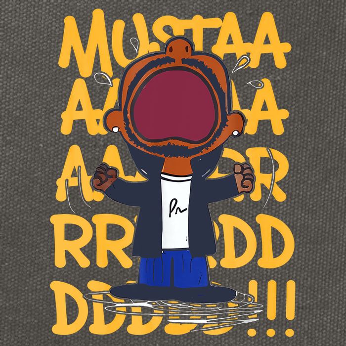 Mustard Meme Cotton Canvas Backpack