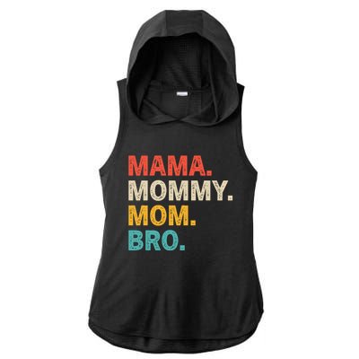 Mama Mommy Mom bro Vintage Retro Ladies PosiCharge Tri-Blend Wicking Draft Hoodie Tank