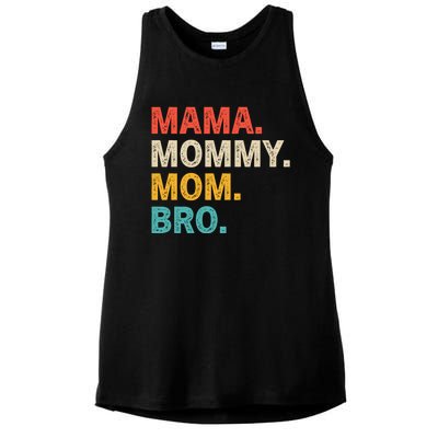 Mama Mommy Mom bro Vintage Retro Ladies PosiCharge Tri-Blend Wicking Tank