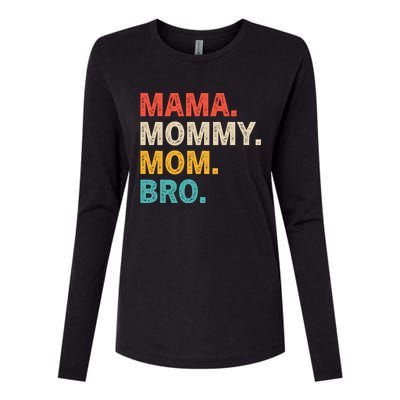 Mama Mommy Mom bro Vintage Retro Womens Cotton Relaxed Long Sleeve T-Shirt