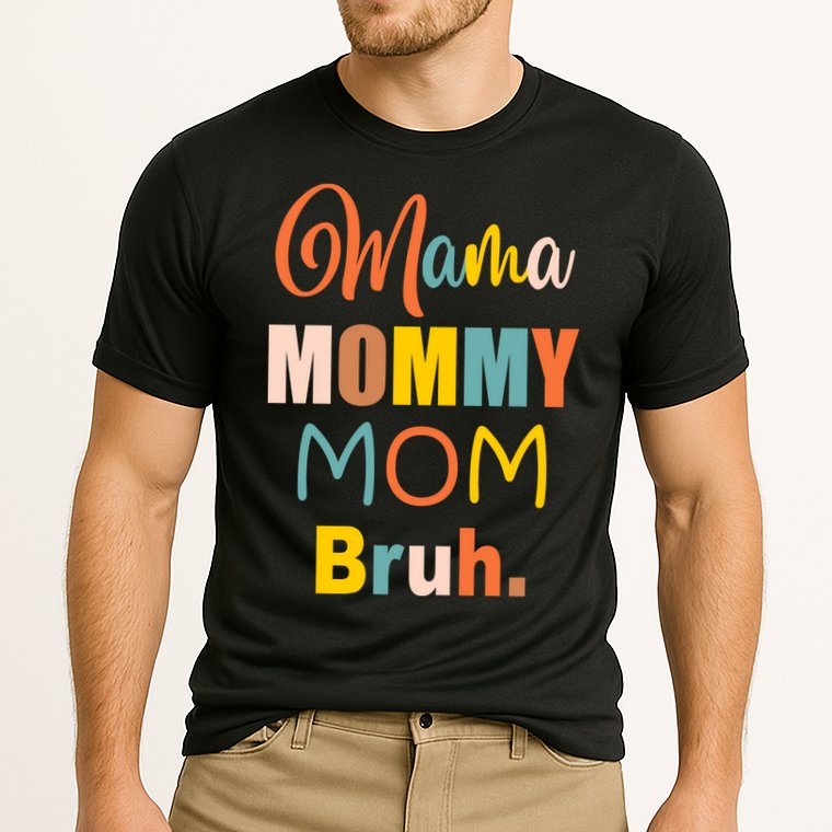 Mama Mommy Mom Bruh. Funny Boy Girl Mom Life Cooling Performance Crew T-Shirt