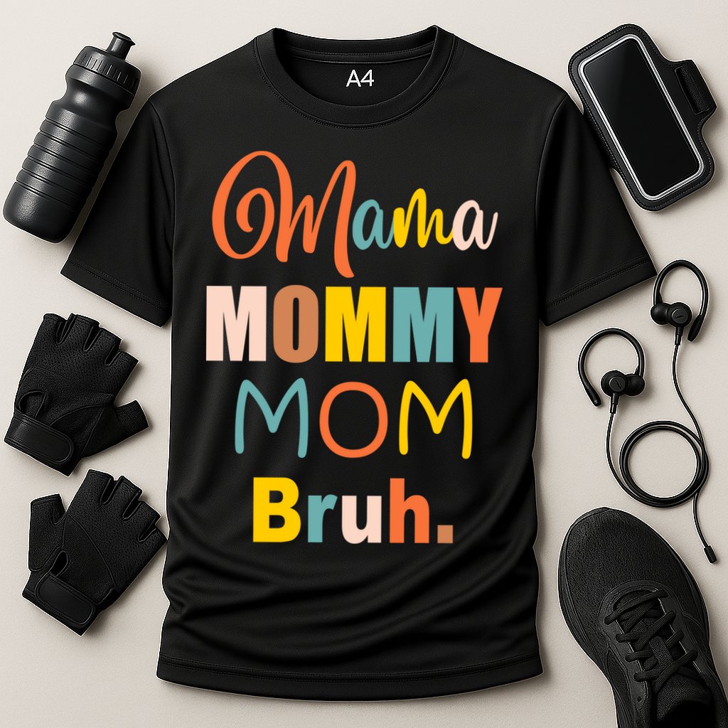 Mama Mommy Mom Bruh. Funny Boy Girl Mom Life Cooling Performance Crew T-Shirt