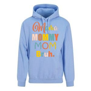 Mama Mommy Mom Bruh. Funny Boy Girl Mom Life Unisex Surf Hoodie