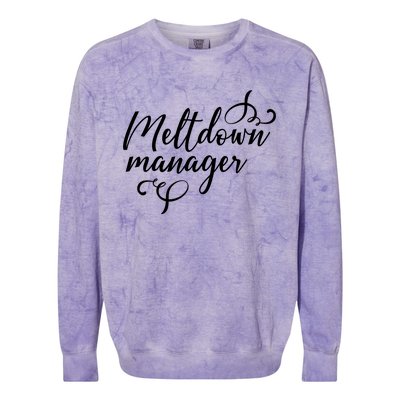 Meltdown Manager Colorblast Crewneck Sweatshirt