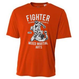 Mma Mixed Martial Art Fighter Gift Cooling Performance Crew T-Shirt