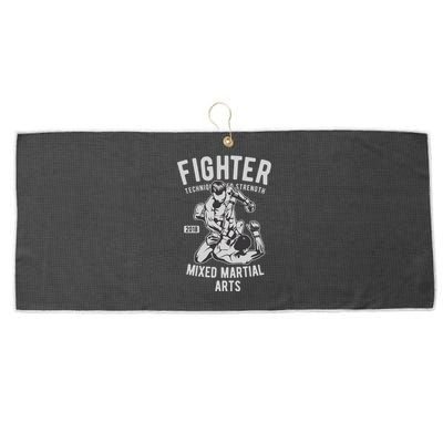 Mma Mixed Martial Art Fighter Gift Large Microfiber Waffle Golf Towel