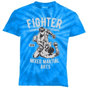 Mma Mixed Martial Art Fighter Gift Kids Tie-Dye T-Shirt