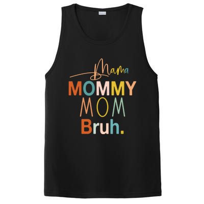 Mama Mommy Mom Bruh Mommy And Me Funny Boy Mom Life Sweatshirt PosiCharge Competitor Tank