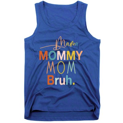 Mama Mommy Mom Bruh Mommy And Me Funny Boy Mom Life Sweatshirt Tank Top