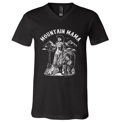 Mountain Mama V-Neck T-Shirt