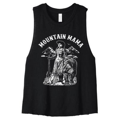 Mountain Mama Women's Racerback Cropped Tank