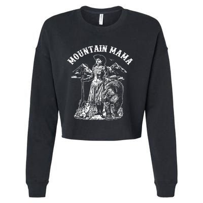 Mountain Mama Cropped Pullover Crew