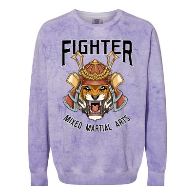 Mma Mixed Martial Arts Tiger Cage Fighter Free Fighter Funny Gift Colorblast Crewneck Sweatshirt