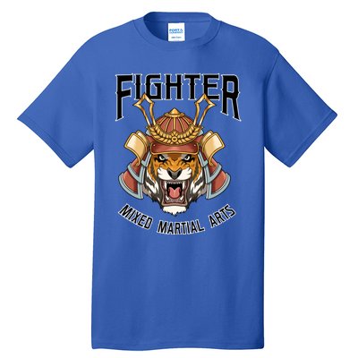 Mma Mixed Martial Arts Tiger Cage Fighter Free Fighter Funny Gift Tall T-Shirt