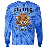 Mma Mixed Martial Arts Tiger Cage Fighter Free Fighter Funny Gift Tie-Dye Long Sleeve Shirt