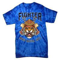 Mma Mixed Martial Arts Tiger Cage Fighter Free Fighter Funny Gift Tie-Dye T-Shirt