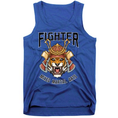 Mma Mixed Martial Arts Tiger Cage Fighter Free Fighter Funny Gift Tank Top