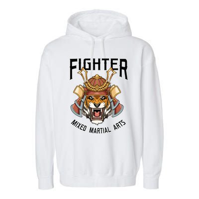 Mma Mixed Martial Arts Tiger Cage Fighter Free Fighter Funny Gift Garment-Dyed Fleece Hoodie