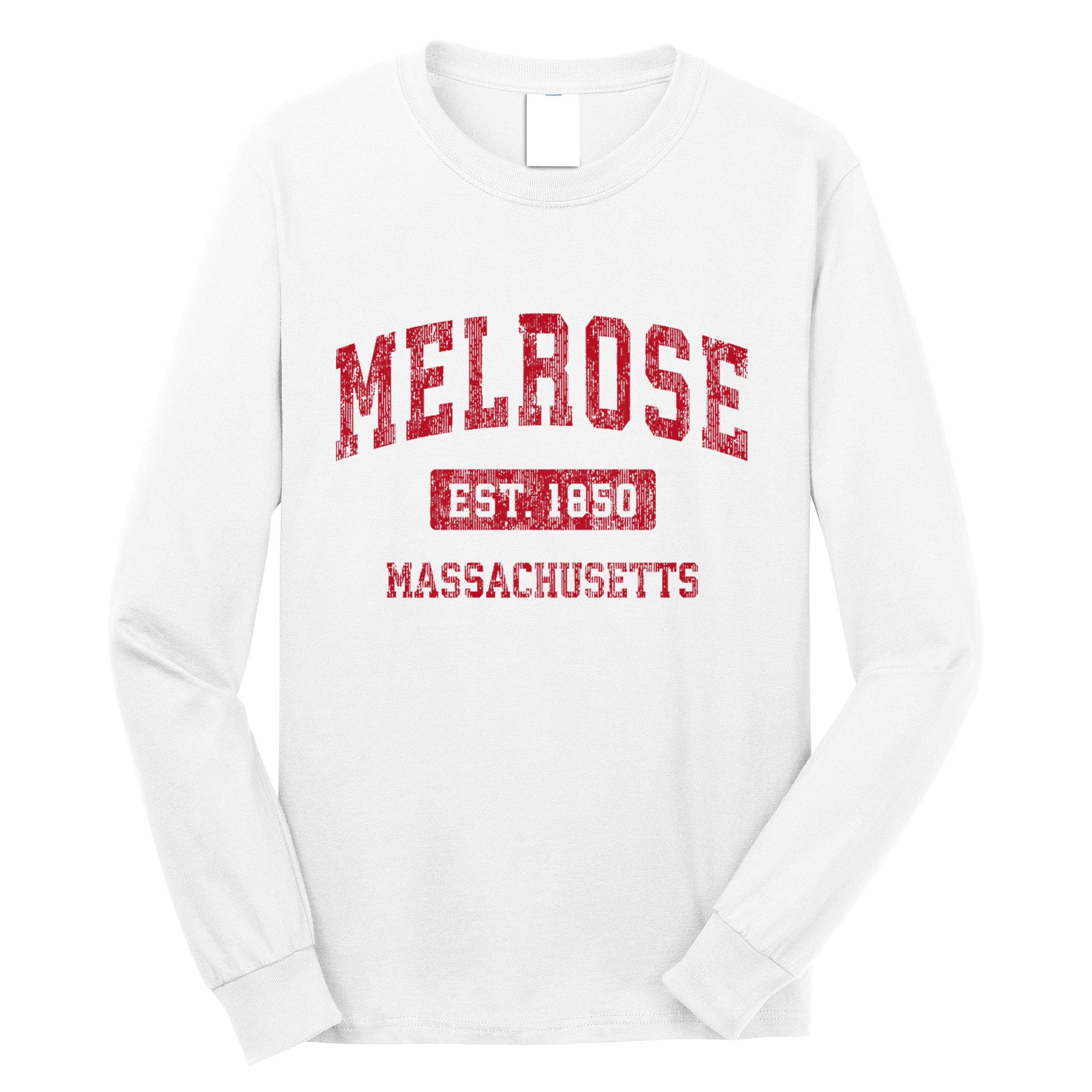 Melrose Massachusetts Ma Vintage Sports Long Sleeve Shirt