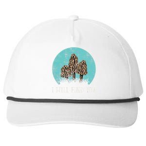 Morel Mushroom Mushroom Mushroom Collector Mushroom Graphic Snapback Five-Panel Rope Hat