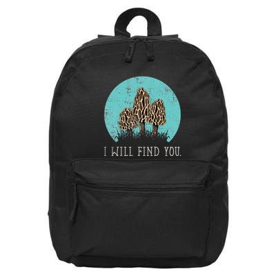 Morel Mushroom Mushroom Mushroom Collector Mushroom Graphic 16 in Basic Backpack