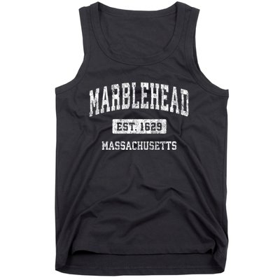 Marblehead Massachusetts Ma Vintage Sports Established Tank Top