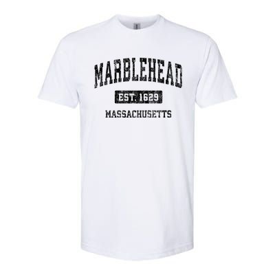 Marblehead Massachusetts Ma Vintage Sports Established Softstyle CVC T-Shirt