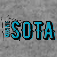Minnesota Map MN Outline Minne Sota 7-Panel Snapback Hat