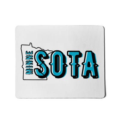 Minnesota Map MN Outline Minne Sota Mousepad