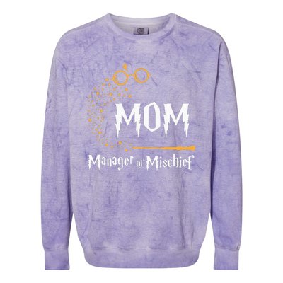 Magical Mom Manager of Mischief Mother's Day  Colorblast Crewneck Sweatshirt