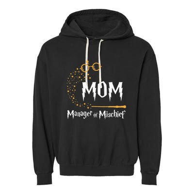 Magical Mom Manager of Mischief Mother's Day  Garment-Dyed Fleece Hoodie