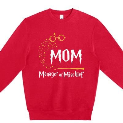 Magical Mom Manager of Mischief Mother's Day  Premium Crewneck Sweatshirt