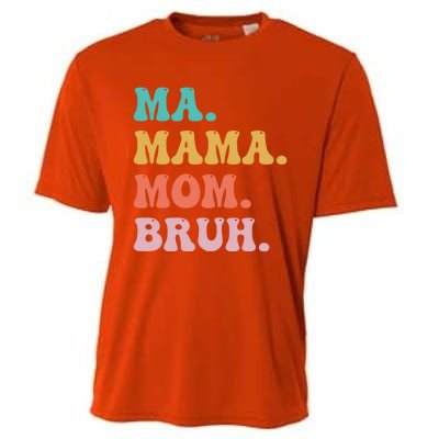 Ma Mama Mom Bruh Vintage Retro Cooling Performance Crew T-Shirt