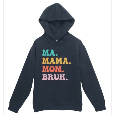 Ma Mama Mom Bruh Vintage Retro Urban Pullover Hoodie