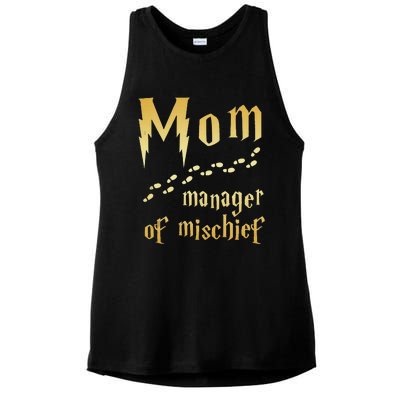 Magical Mom Manager Of Mischief Ladies PosiCharge Tri-Blend Wicking Tank