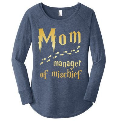 Magical Mom Manager Of Mischief Women's Perfect Tri Tunic Long Sleeve Shirt