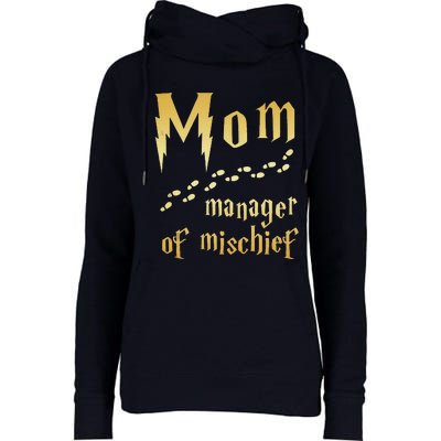 Magical Mom Manager Of Mischief Womens Funnel Neck Pullover Hood