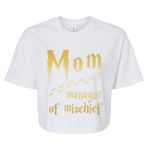 Magical Mom Manager Of Mischief Bella+Canvas Jersey Crop Tee