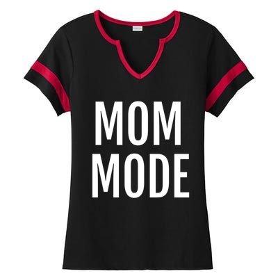 Mom Mode #Mommode Love Cool Gift Ladies Halftime Notch Neck Tee