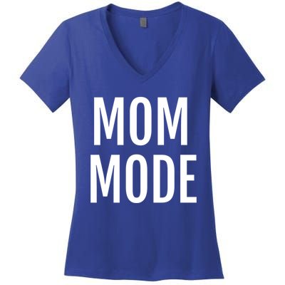 Mom Mode #Mommode Love Cool Gift Women's V-Neck T-Shirt