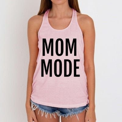 Mom Mode #Mommode Love Cool Gift Women's Knotted Racerback Tank