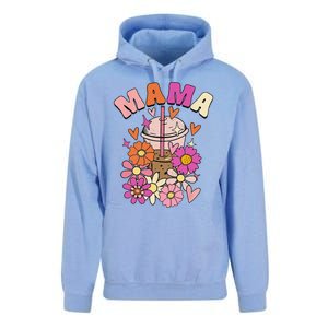 Mama & Mini Mommy & Daughter Mommy & Me Groovy Matching Unisex Surf Hoodie