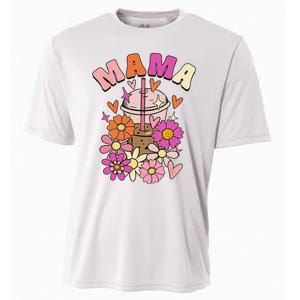 Mama & Mini Mommy & Daughter Mommy & Me Groovy Matching Cooling Performance Crew T-Shirt