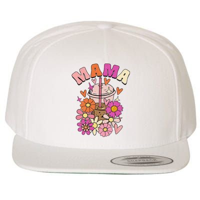 Mama & Mini Mommy & Daughter Mommy & Me Groovy Matching Wool Snapback Cap