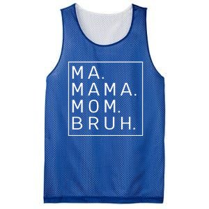 Ma Mama Mom Bruh Blue Sky Mother Funny Gift Mesh Reversible Basketball Jersey Tank