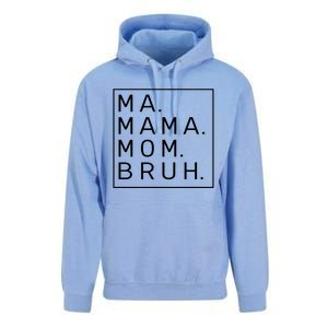 Ma Mama Mom Bruh Blue Sky Mother Funny Gift Unisex Surf Hoodie