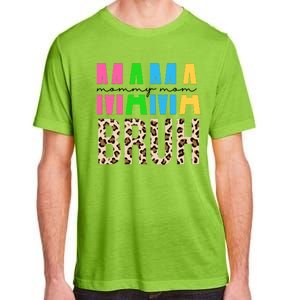 Mama Mommy Mom Bruh Cheetah Print Adult ChromaSoft Performance T-Shirt