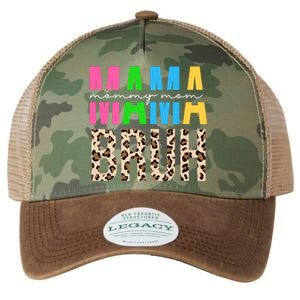 Mama Mommy Mom Bruh Cheetah Print Legacy Tie Dye Trucker Hat