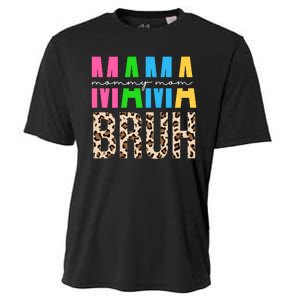 Mama Mommy Mom Bruh Cheetah Print Cooling Performance Crew T-Shirt